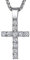 Richsteel CZ Kreuz Anhänger Damen Herren Hip pop Kreuz Halskette Bling Kette mit Geschenkebox für Geburtstag