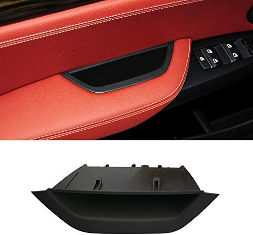 Jaronx for BMW X3 X4 Door Armrest Cover, Driver Side Door Armrest Handle Storage Compartment Cover Container Storage Box(Fits:BMW X3 F25 2010-2016,X4 F26 2014-2017) (Black)