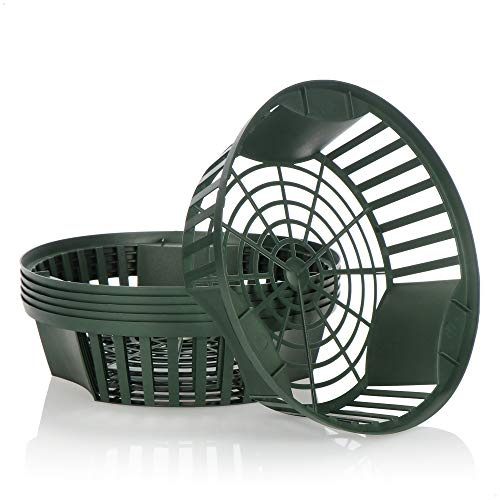 com-four® 6 cestini per piante per bulbi da fiore, vaso per fioriera | cesto per cipolle verdi