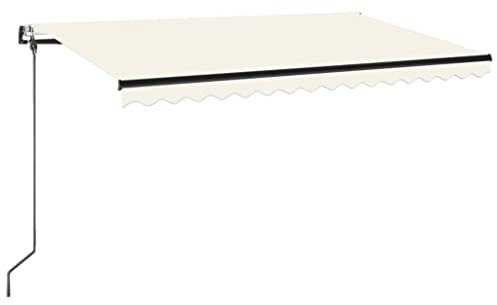 vidaXL Tenda da Sole Retrattile Automatica 450x350 cm Crema
