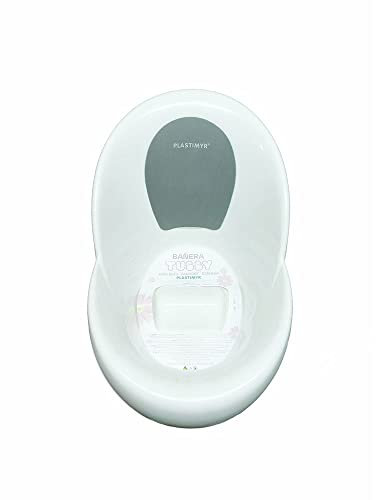 Plastimyr - Bañera TUBBY | Bañera para Bebe - Bañera Bebe Cubo - Bañera Recien Nacido - Gris - 67,7 x 40,7 x 38,3 cm