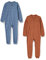 PIPPI Unisex Baby Nightsuit -Zipper (2-Pack) Pajamas, Blue Mirage, 24 Monate EU