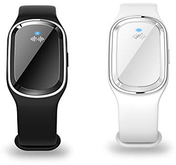 DULRLLY– Lot de 2 bracelets anti-moustiques à ultrasons, bracelets électroniques anti-moustiques avec câble de charge USB, conviennent pour adultes et enfants, bracelets non toxiques