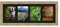 Cadres Photos pêle mêle multivues Noir 4 Photo(s) 15x20 Passe Partout, Cadre Photo Mural 70x25 cm Naturel Beige, 3.5 cm de Largeur