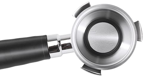 Soporte de acero inoxidable Filtro de aparato de repuesto Compatible con De Longhi - Kit de portafiltro para cafetera EC685.BK