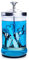 Namgznso Barattolo disinfettante, Vaso disinfettante per manicure, Barattolo disinfettante per manicure, Piccolo contenitore per barattoli disinfettanti in vetro per forniture da barbiere, Barattolo