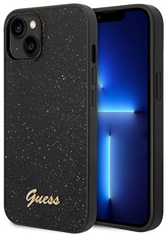 Guess Glitter Flakes kompatibel mit iPhone 14 und kompatibel mit iPhone 13 hülle - Schwarz GUHCP14SHGGSHK