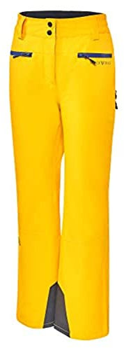 Black Crevice Damen Skihose, 10.000mm Wassersäule, atmungsaktiv, Gold, 40