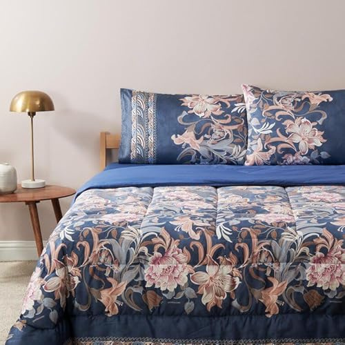 Bassetti Tagesdecke für Doppelbett, 260 x 260 cm, aus reinem Baumwollsatin (siehe Foto GFT22 Verona B1)
