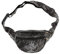 Kunst und Magie Bauchtasche Bunte Boho Goa Crossbody Schulter Gürteltasche Hüfttasche Stonewashed Unisex Lebensbaum, Farbe:Black/Schwarz