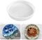 RESINWORLD 30,5 cm runde x 5,1 cm tiefe große Tablett-Form, glänzende Silikon-Tablett, Tischuhr-Form für Epoxidharzguss, Blumen-Konservierung, Blumenstrauß, Harzform