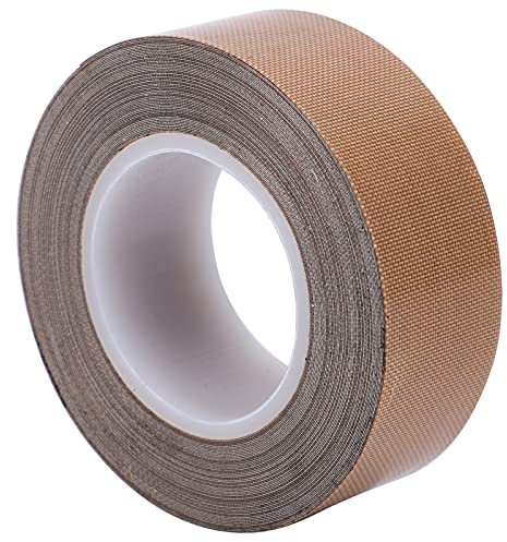 Teflonband, Hochtemperatur-Klebeband, Selbstklebendes Dichtungsband für Vakuumierer (Dicke 0,25 * Breite 50 mm * Länge 10 m)