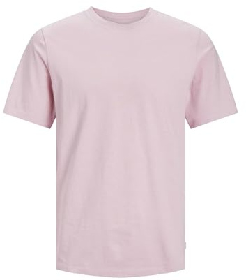 JACK & JONES Jjeorganic Basic Tee Ss O-neck Noos Homme T-shirt, Rose Tendre, S