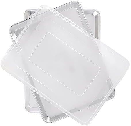 Nordic Ware Naturals Halblaken mit Deckel, 3-teilig