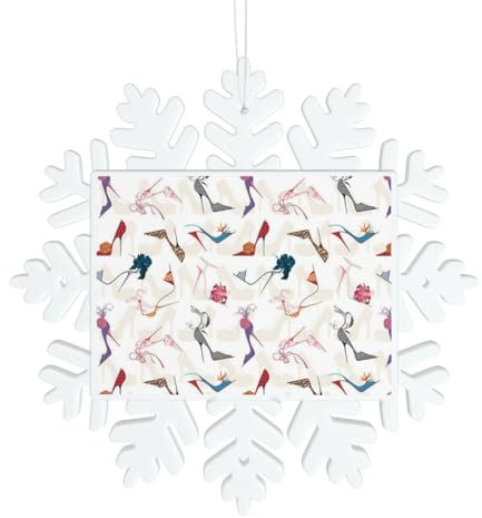 High Heel Schuhe Schneeflocke Dekorationen Weihnachtsschmuck Christbaumschmuck Weihnachten Basteln Personalisierte Weihnachtsschmuck