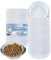 Hushee 300 Pcs Pet Disposable Feeding Bowls Liner Bulk Cat Food Bowls Small Paper Liner for Small Dogs Cats Dish Wet Food Feeding Station, 4 x 1.2 Inch(White)