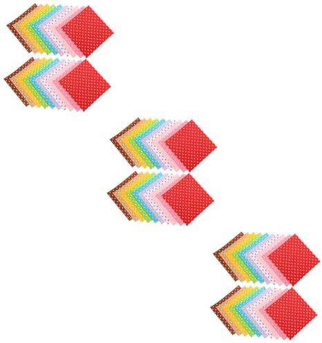 NUOBESTY 60 STK filzchips selber Machen Vliesstoff selber Machen Sicherheitsschnäbel Steppstoff quadratisch Nähen bettwäsche Filzscheiben DIY Filzstoff Patchwork Filzblatt Kunsthandwerk