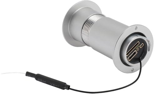 HD Türspion Kamera, Tür Augenloch Kamera für Wohnungstür, WiFi Türspion Viewer, 2 Wege Gespräch, Bewegungserkennung, Nachtsicht für TUYA APP Steuerung (SILVER)