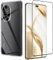Haofun Coque Compatible avec Honor 200 Pro 5G et Verre Trempé [1 Pièces], Coque Antichoc, Transparent Protecteur D'écran Ultra Résistant Dureté 9H Film Protection Écran