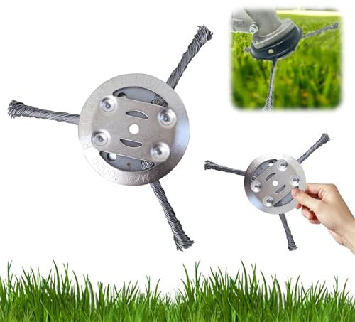 Unkrautbürste für Freischneider, 2024 New Unkraut Entferner Gerät, für Garten-Rasentrimmerkopf-Rasenmäher-Elektrowerkzeug (1 pc)