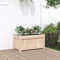 Iiaky Jardinera de Madera Jardinera Madera Exterior maceteros Exterior jardineras Exterior Maciza de Pino 60x31x31 cm