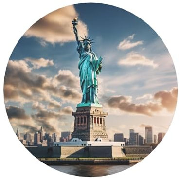 Runde weiche magnetische Kühlschrankmagnete, Freiheitsstatue in Nyc, entworfen mit einzigartigen Mustern und perfekten Materialien