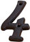 Address Number for Outdoor Signs,Decorative Cast Iron Metal Alphabet Letters Wall Sign Hanging Address Name,DIY Door Plate Alphabet Address Number and Door Plate (4)