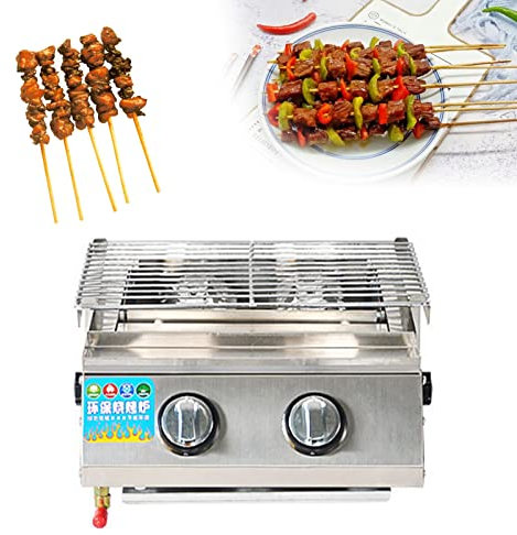 MZBDYYF Stainless Steel Burner Gas BBQ For Outdoor Garden Grill - Tabletop Gas Grill With Updated Knobs, Perfect For Camping And Picnics