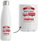 Bouteille isotherme Papa Pompier | Gourde Originale Cadeau Anniversaire Noël Humour fête des pères
