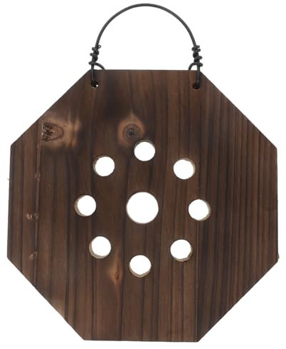 Supvox Wandpflanzgefäß Aus Holz Für Sukkulenten Vertikaler Farnpflanzkasten Mit Montageplatte Rustikale Pflanzgefäße Für Innenbereich Platzsparende Wanddekoration