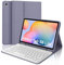 WAVATA Funda con Teclado para Samsung Galaxy Tab S6 Lite 10.4, Tecla España Ñ para Galaxy Tab S6 Lite 10.4''，Bluetooth Desmontable Teclado para Samsung Tablet S6 Lite-Lavanda
