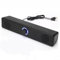 Zilimontt Home Theater Soundbar Altoparlante cablato e wireless alimentato tramite USB, per TV, PC, laptop, esperienza audio surround, 31,5 x 5,6 x 6 cm, nero (inserto e senza Bluetooth)