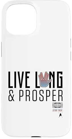 Star Trek Lebe lang und gedeihe Vulcan Hand Hülle für iPhone 15