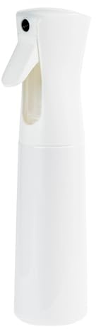 Uervoton Spray Bottle for Hair, 300ml Fine Mist Water Sprayer, White | Refillable 360° Mister for Curly Hair, Plants, Barber, Salon, Garden and Home Use
