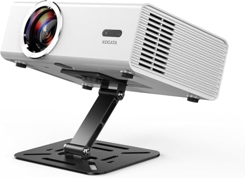 KOGATA Faltbarer Beamer Ständer, 180° Drehbar, Ultrakompakter Projektorständer mit Schnellem Aufbau, Tragbar für Heimkino, Büro & Outdoor