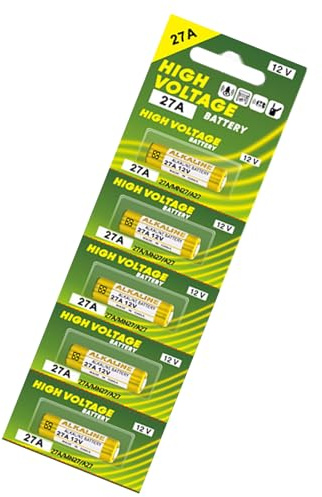 5 pz Batterie alcaline 27A 12 V A27 V27A LR27A che forniscono alimentazione stabile per vari dispositivi elettronici e accessori Alimentazione stabile