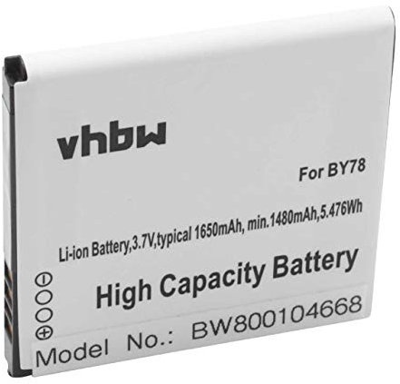 vhbw 1x batteria compatibile con Alcatel One Touch 992, 6010, 6010D, 991 Play, 991D, 992D, 991 smartphone cellulare (1650mAh, 3,7V, Li-Ion)