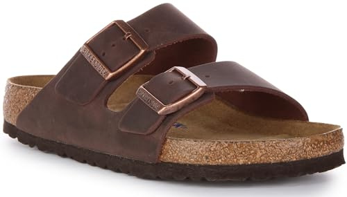 Birkenstock Men's Slides, Brown, 6 US