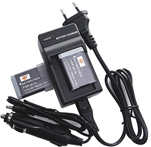 DSTE 2-Stücke Batterie Akku und 2-Kanäle Dual USB Quick Ladegerät Kit für Canon NB-13L NB13L G5X,G7X,G9X,G7X Mark II,SX720 HS,SX730 HS,SX620 HS,SX740 HS
