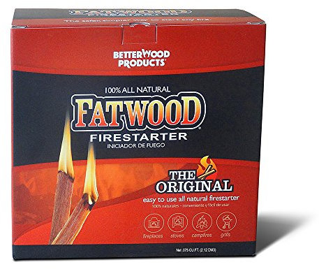 Better Wood Products Fatwood Firestarter Box, 3 libras