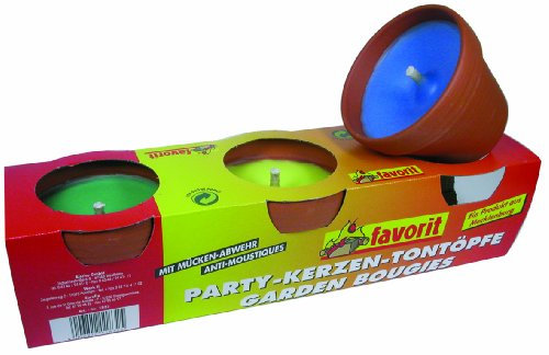 Favorit Pots citronnelle Bougie d'argile (3-Pack)