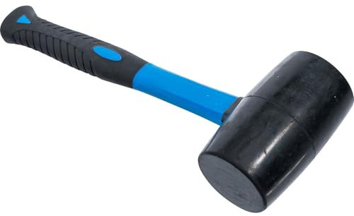 BGS Gummihammer - Fiberglasstiel - schwarzer Kopf - Ø 70 mm - 750 g
