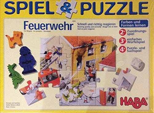 HABA 4265 - Spiel & Puzzle Feuerwehr .