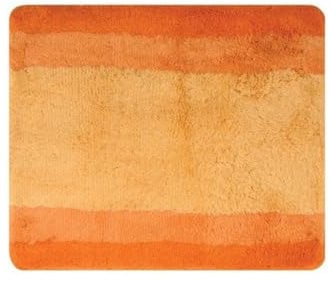 Spirella Badematte | kuscheliger Hochflor | Rutschfester Badvorleger | viele Größen | waschbar 40° | 90x60 cm | Orange