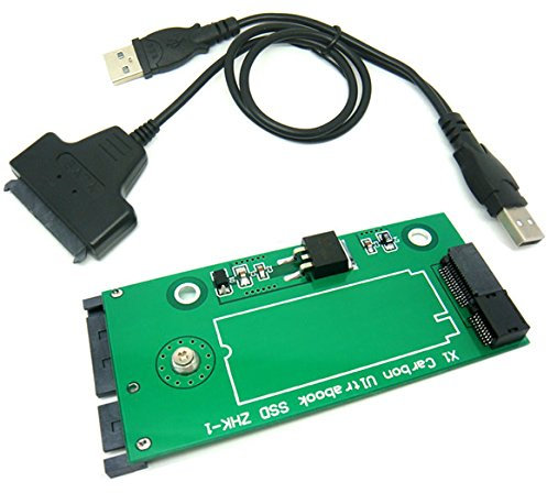 Sintech 26pin SSD to SATA Adapter Card with USB Cable, Compatible With Sandisk SD5SG2 From Lenovo X1 Carbon Ultrabook (X1 SSD SATA)