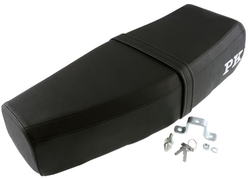 Sitzbank kompatibel mit Vespa PK50-125/S/XL/Plurimatic/Automatica/ETS schwarz, mit Schloss