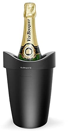 Vin Bouquet FIE 280 - Cubitera Enfriadora Vino, Negro, 15 x 22 x 15 cm, 1 Unidad