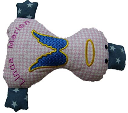 Wärmekissen Ente Schutzengel mit Namen Körnerkissen Mikrowelle