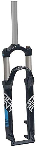 SLRMKK Forcella Ammortizzata per Bici, Forcella Ammortizzata per Bici da 24 Pollici, 1-1/8 '' Lega di Alluminio Leggera Mountain MTB Ciclismo Freno a Disco Controllo Spalla Corsa 100 mm, B-24 polli