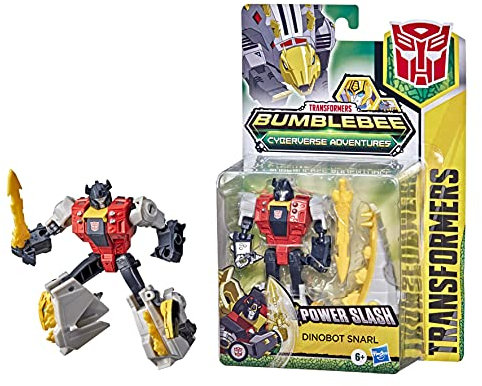 Transformers Bumblebee Cyberverse Adventures Dinobots Unite Action Attackers Warrior Dinobot Snarl Action-Figur, 13,5 cm